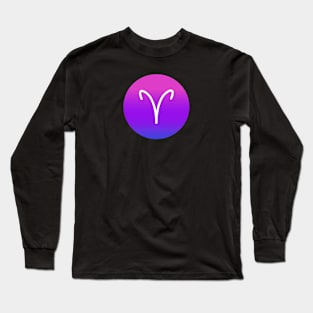 Gradient Zodiac Aries Long Sleeve T-Shirt